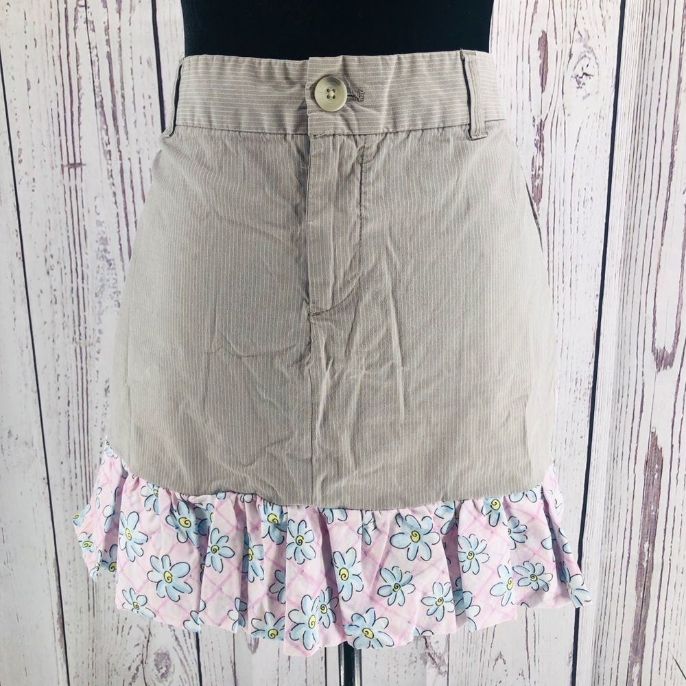 New Handmade Kitchen jean Apron Ruffled